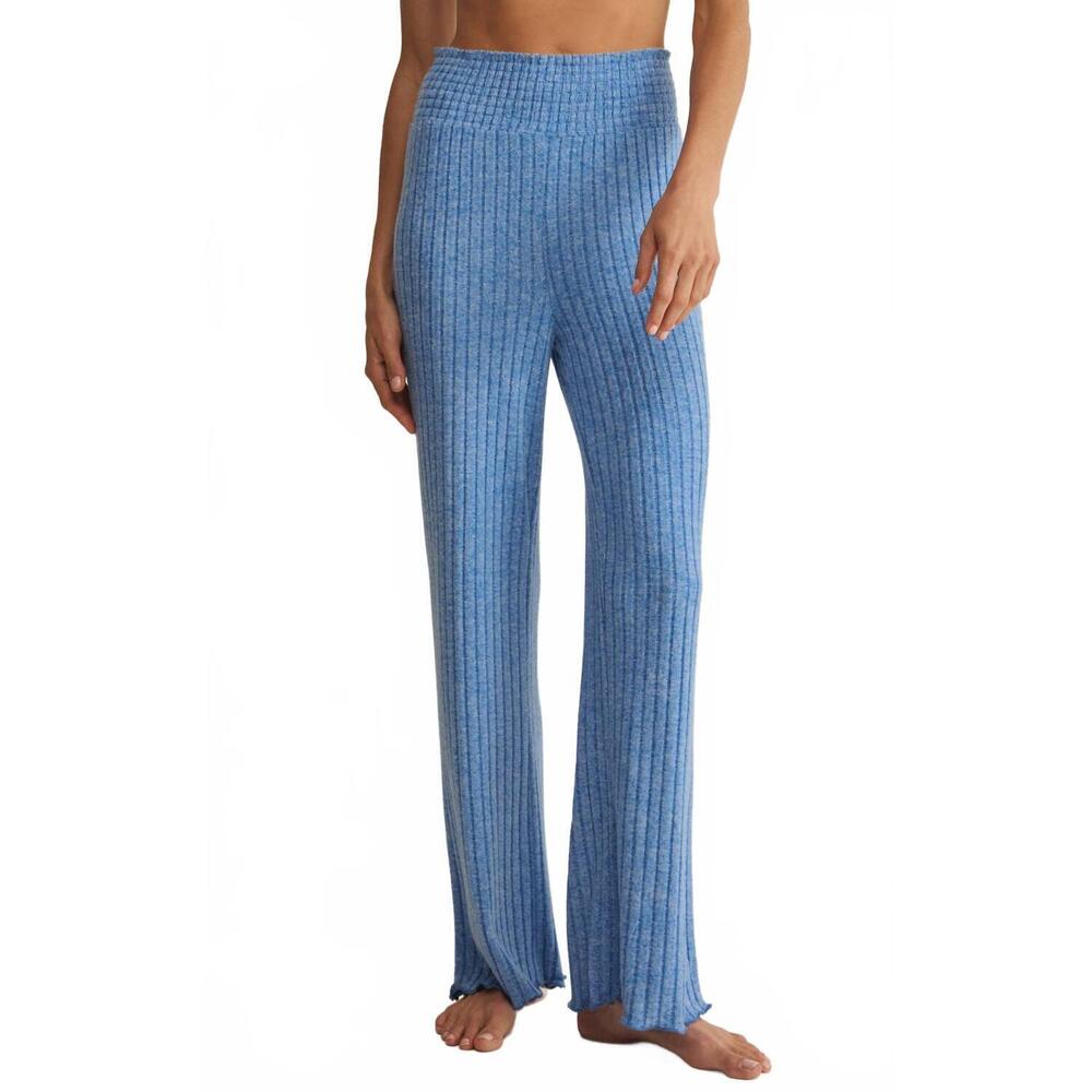 NEW Z SUPPLY dawn smocked rib pant in oceanic blue